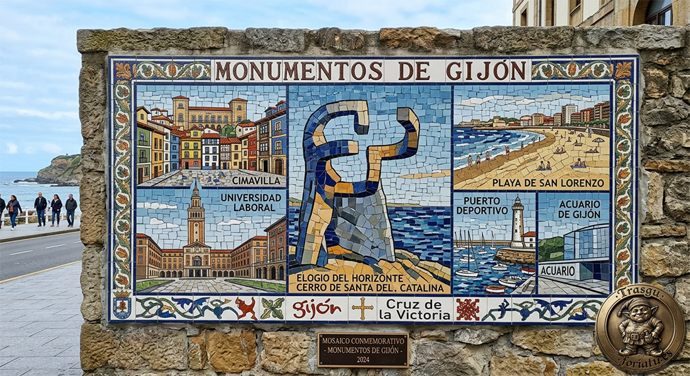Imagen de sitios representativos de Gijon - Asturias